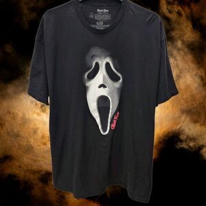 Ghost Face The Icon Of Halloween Mens 3XL T-Shirt Cotton Tee Black Scream Casual
